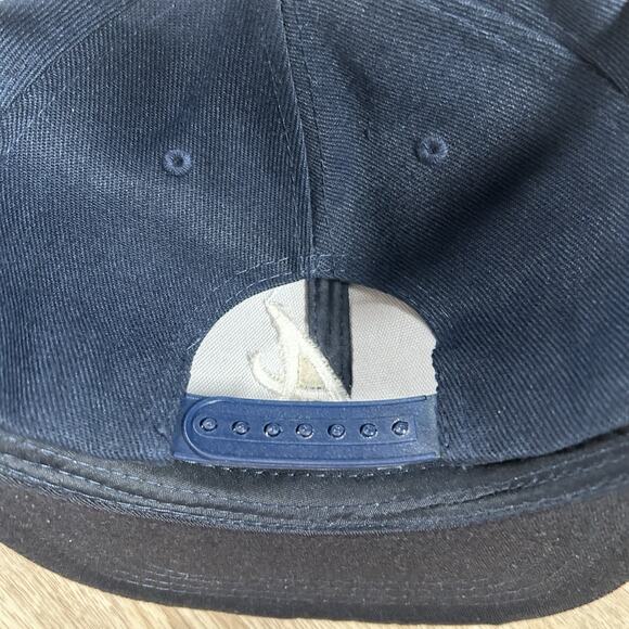 Vintage Atlanta Braves Hat Snapback MLB Baseball‎ Blue Red Wool Blend Cap - Picture 2 of 8